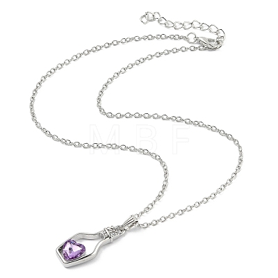 Alloy Resin Pendant Necklaces NJEW-B0003-09P-1