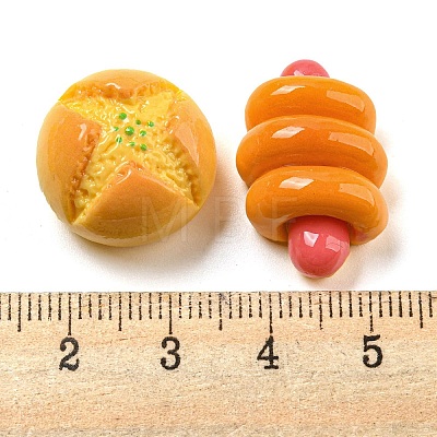 Opaque Resin Imitation Food Decoden Cabochons CRES-H002-01E-1