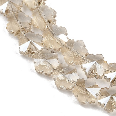 Electroplate Glass Beads Strands EGLA-B011-01A-PL01-1