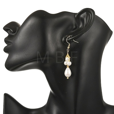 Glass Beaded Dangle Earrings EJEW-MZ00748-1