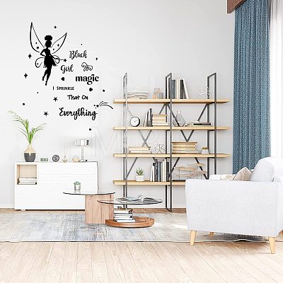 Rectangle with Word PVC Wall Stickers DIY-WH0228-189-1