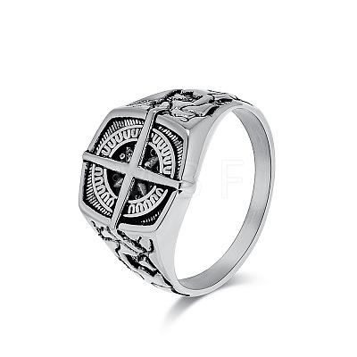 316L Surgical Stainless Steel Finger Rings for Men FS-WGFC20E-02-1