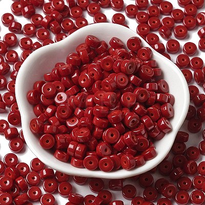 Opaque Colours Glass Seed Beads X-SEED-E001-P3x6mm-13-1