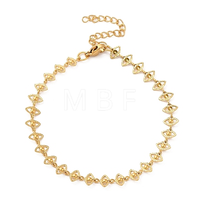 304 Stainless Steel Chain Bracelet for Women BJEW-I313-04-1