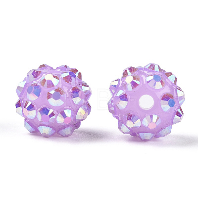 Resin Rhinestone Beads RESI-S256-12mm-SAB21-1