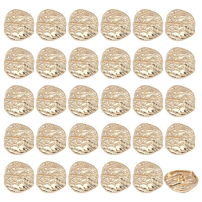 30Pcs 1-Hole Alloy Shank Buttons FIND-CA0011-66A-1