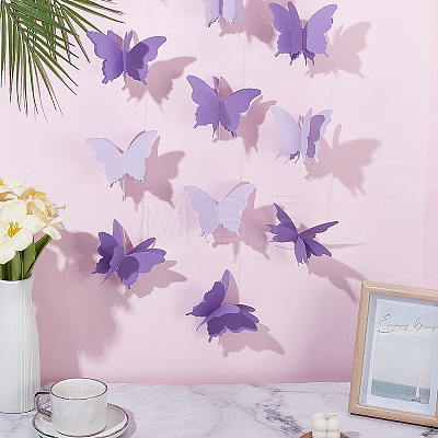 6 Bags Paper Butterfly Hanging Banners DIY-GO0003-17-1