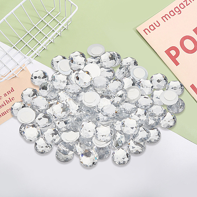 100Pcs Acrylic Rhinestone Cabochons TACR-CY0001-01A-1