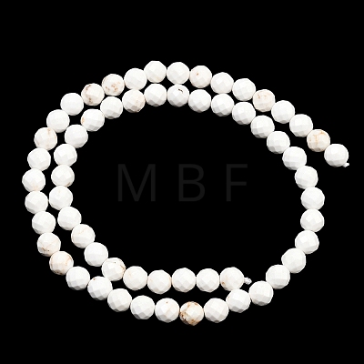 Natural Magnesite Beads Strands G-Z143-D01-6mm-1