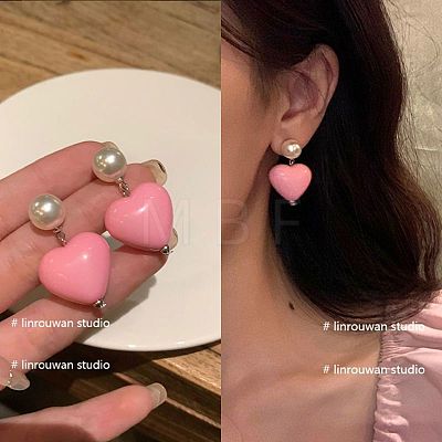 Alloy Enamel Stud Earrings WGC0511-81-1