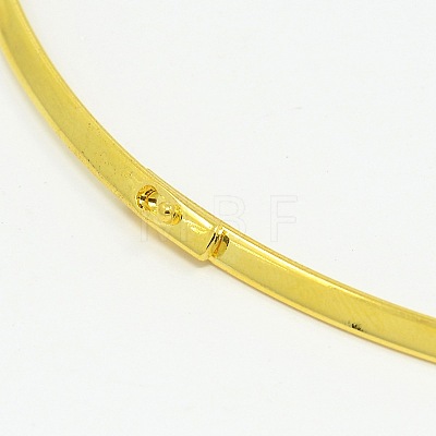 Brass Collar Necklace Making KK-D344-G-1