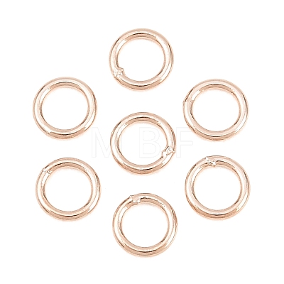 Brass Closed Jump Rings KK-D257-01RG-03-1