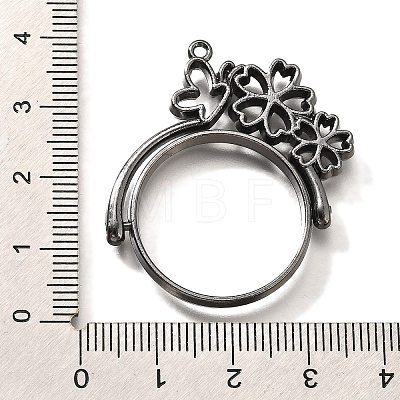 Alloy Open Back Bezel Pendants PALLOY-I223-05B-1