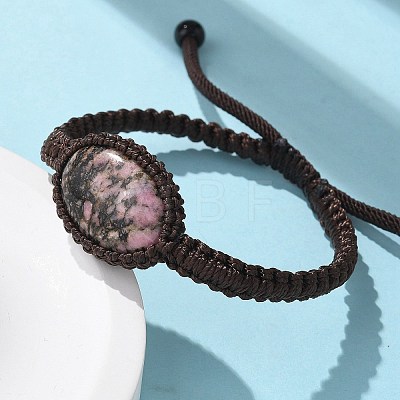 Natural Rhodonite Beads Bracelets BJEW-H626-02-09-1