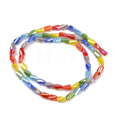 Electroplate Glass Beads EGLA-D300-01A-1