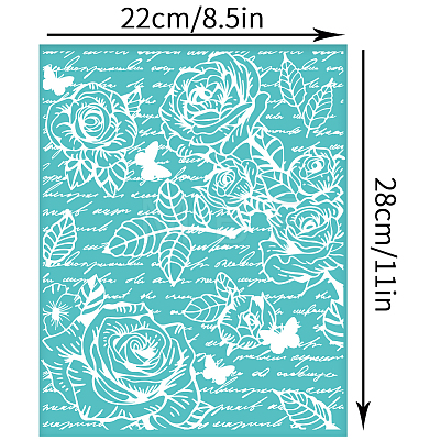 Self-Adhesive Silk Screen Printing Stencil DIY-WH0338-261-1