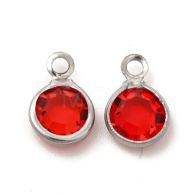 304 Stainless Steel with Glass Charms STAS-G305-11P-05-1