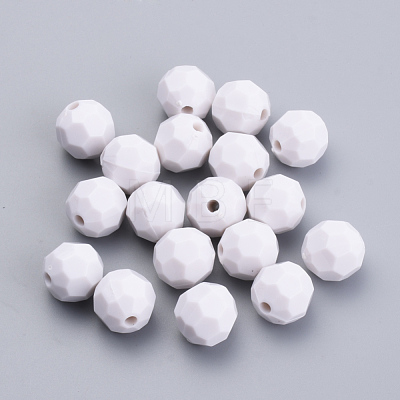 Opaque Acrylic Beads SACR-S300-05D-01-1