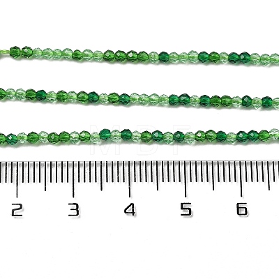 Transparent Glass Beads Strands GLAA-H027-01G-1