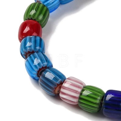 Handmade Lampwork Chevron Beads Strands X-LAMP-K041-01B-03-1