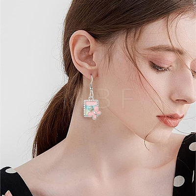 20Pcs 4 Colors Alloy Enamel Pendants FIND-YW0017-91-1