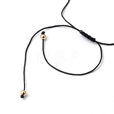 Adjustable Nylon Thread Braided Bead Bracelets BJEW-JB05421-01-1