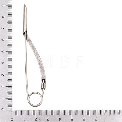 Alloy Extra Large Safety Pin Brooches JEWB-Z051-01P-02-1