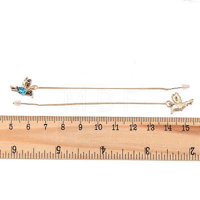 Bird Alloy Rhinestone Ear Thread FS-WG4B879-02-1