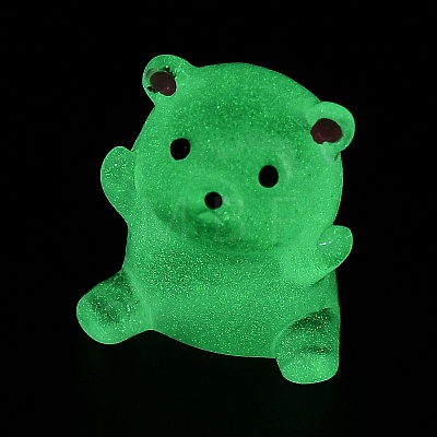 Bear Luminous Resin Display Decorations DJEW-F023-A05-1