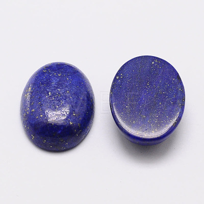 Dyed Oval Natural Lapis Lazuli Cabochons G-K020-30x22mm-02-1