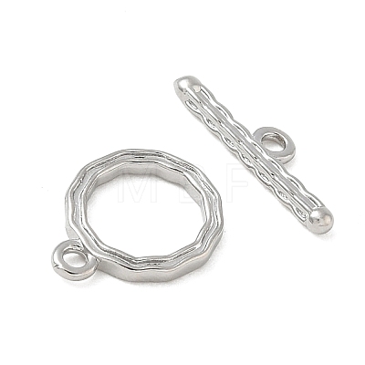 Brass Toggle Clasps KK-CBAFC6C-07A-P-1