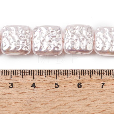 Electroplate Opaque Glass Imitation Pearl Beads Strands EGLA-H113-03-1