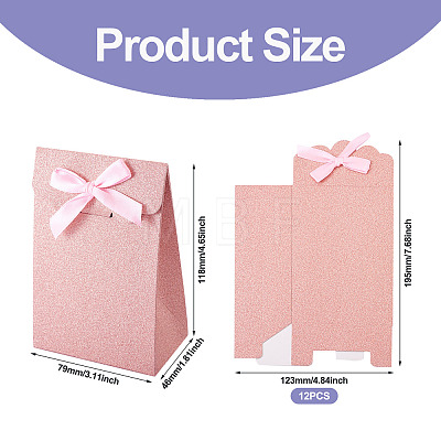 Rectangle Glitter Paper Gift Bags CARB-TAC0002-05E-1