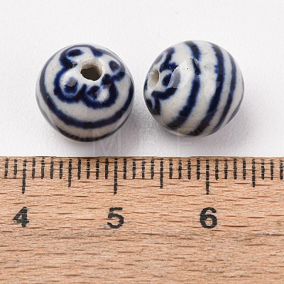 Handmade Porcelain Beads PORC-G018-02B-1