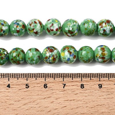 Handmade Lampwork Beads Strands LAMP-H071-01C-09-1