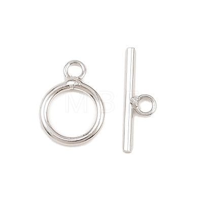 Ring Brass Toggle Clasps KK-G548-38P-1