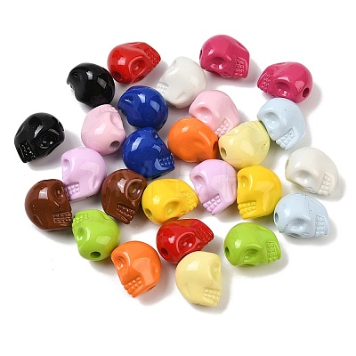 Baking Paint Acrylic Beads OACR-F014-01A-1