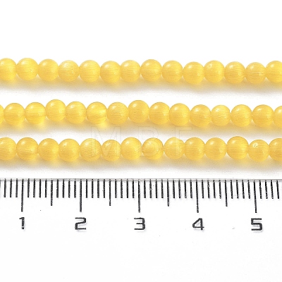 Cat Eye Beads Strands CE-F022-4mm-03-1