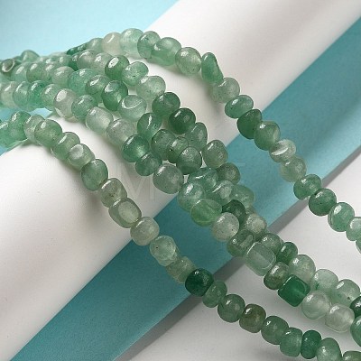 Natural Green Aventurine Beads Strands G-D081-A09-1