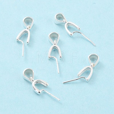 925 Sterling Silver Ice Pick Pinch Bails STER-Z001-122S-01-1