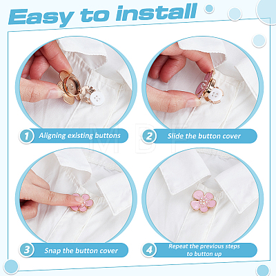 6Pcs Zinc Alloy Cufflinks BUTT-ME0001-51B-1