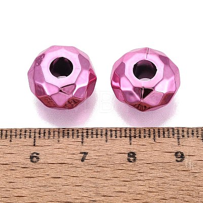 UV Plating Acrylic European Beads OACR-E033-22-05-1