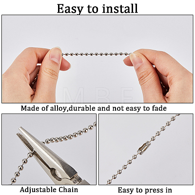 CRASPIRE 2 Sets 2 Colors Alloy Ceiling Fan Pull Chain Extenders FIND-CP0001-78-1