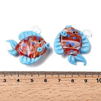 Handmade Lampwork Pendants LAMP-B035-01A-03-1