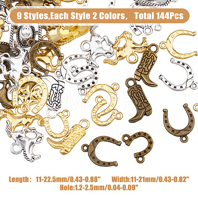 Cowboy Theme Jewelry Making Finding Kit FIND-FH0006-80-1