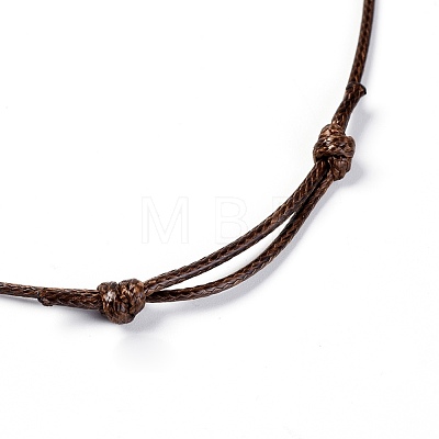 Korean Waxed Polyester Cord Pendants Necklaces NJEW-JN02328-1
