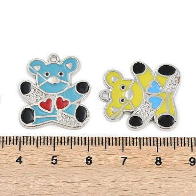 Alloy Enamel Pendants FIND-K020-28P-1