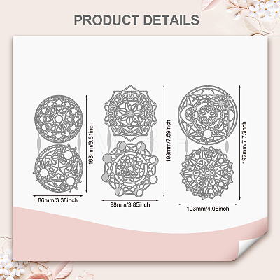 Carbon Steel Cutting Dies Stencils DIY-WH0309-2728-1