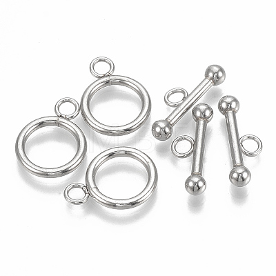 304 Stainless Steel Toggle Clasps STAS-S103-05-1