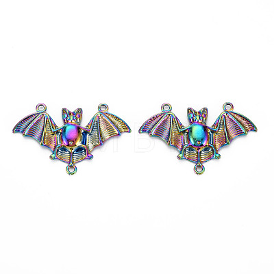 Rainbow Color Alloy Chandelier Components Link Rhinestone Settings PALLOY-S180-294-NR-1